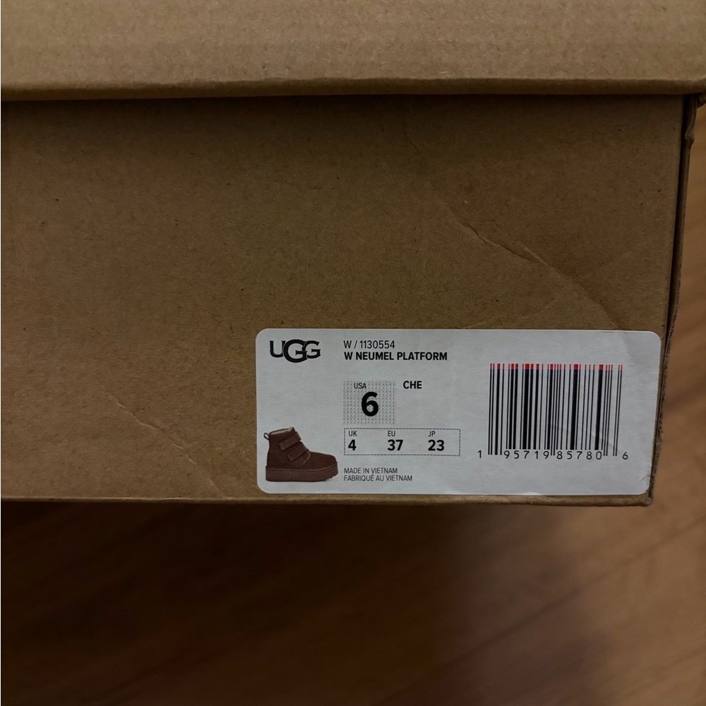 UGG Platform Boots in Tan Suede